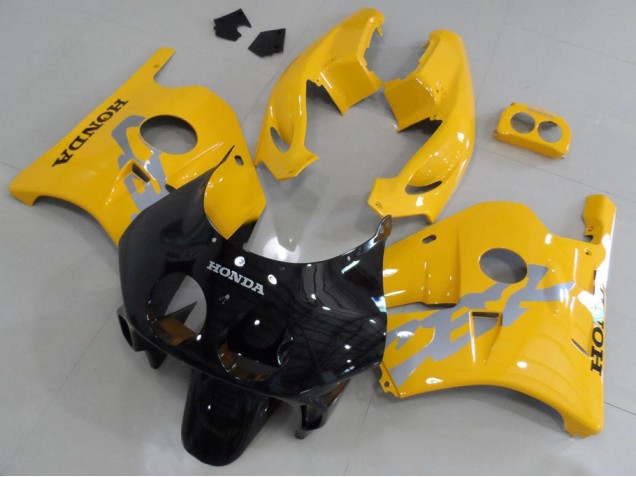 1991-1998 Yellow Black Honda CBR250RR MC22 Motorcycle Bodywork 1991-1998 Yellow Black Honda CBR250RR MC22 Motorcycle Bodywork