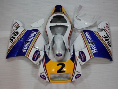 1994-1996 White Blue Yellow Honda NSR250 MC28 P4 Bike Fairing Kit