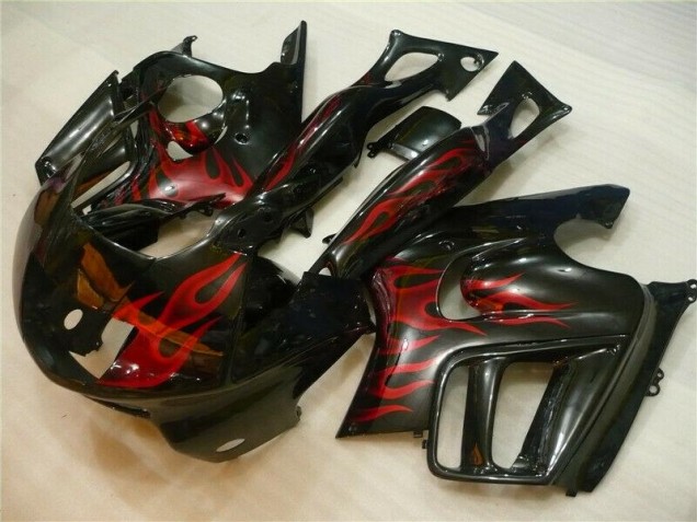 1995-1998 Black Red Flame Honda CBR600 F3 Motorcycle Fairing 1995-1998 Black Red Flame Honda CBR600 F3 Motorcycle Fairing