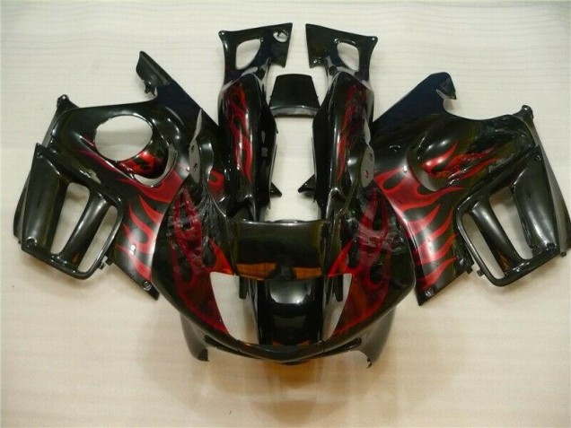 1995-1998 Black Red Flame Honda CBR600 F3 Motorcycle Fairing 1995-1998 Black Red Flame Honda CBR600 F3 Motorcycle Fairing