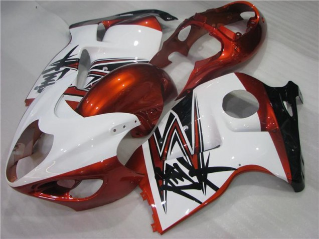 1996-2007 Orange White Black Suzuki GSXR 1300 Hayabusa Bike Fairings 1996-2007 Orange White Black Suzuki GSXR 1300 Hayabusa Bike Fairings
