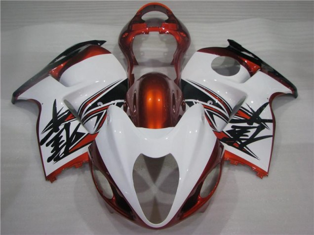 1996-2007 Orange White Black Suzuki GSXR 1300 Hayabusa Bike Fairings 1996-2007 Orange White Black Suzuki GSXR 1300 Hayabusa Bike Fairings