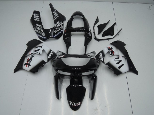 1998-1999 Black West Kawasaki ZX9R Bike Fairing 1998-1999 Black West Kawasaki ZX9R Bike Fairing