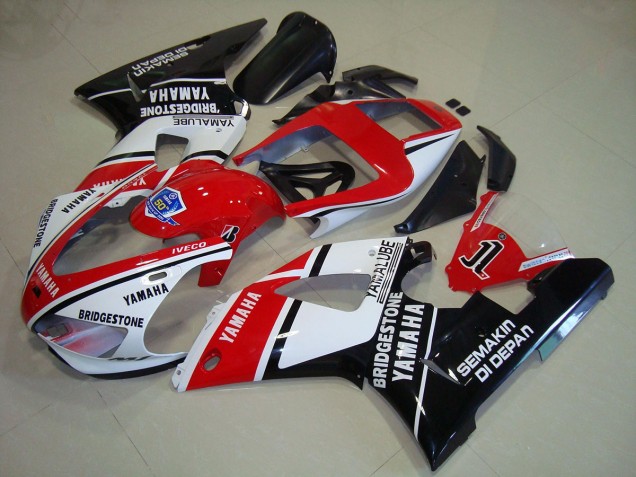 1998-1999 Black Red Stickers Yamaha YZF R1 Motorcycle Fairings 1998-1999 Black Red Stickers Yamaha YZF R1 Motorcycle Fairings