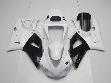 1998-1999 Pearl White Black Yamaha YZF R1 Bike Fairings