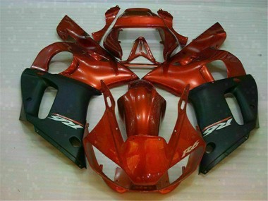 1998-2002 Black Brown Yamaha YZF R6 Motor Bike Fairings