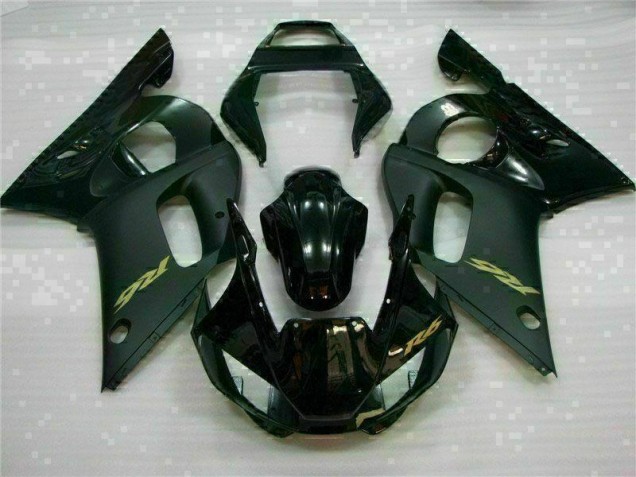 1998-2002 Black Yamaha YZF R6 Motorcycle Replacement Fairings 1998-2002 Black Yamaha YZF R6 Motorcycle Replacement Fairings