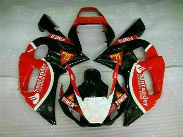 1998-2002 Red Black Yamaha YZF R6 Motorcyle Fairings 1998-2002 Red Black Yamaha YZF R6 Motorcyle Fairings