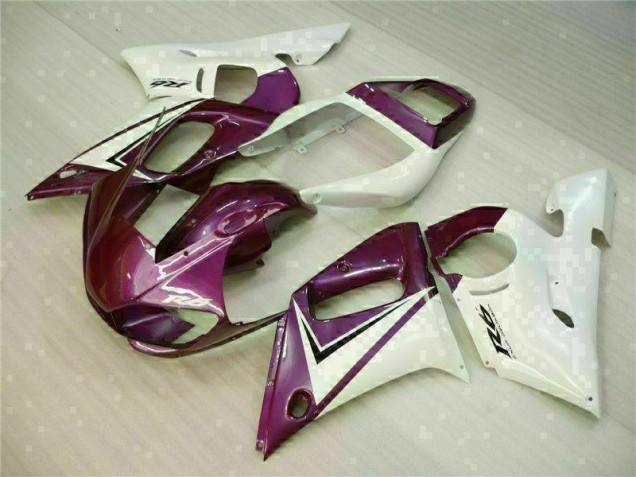 1998-2002 Purple White Yamaha YZF R6 Replacement Fairings