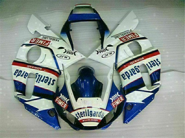 1998-2002 Blue White Yamaha YZF R6 Motorcycle Fairings Kit 1998-2002 Blue White Yamaha YZF R6 Motorcycle Fairings Kit