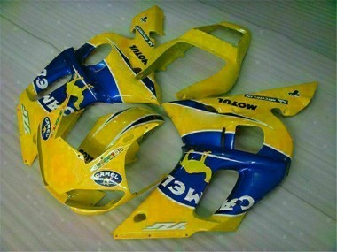 1998-2002 Yellow Blue Yamaha YZF R6 Motorcycle Fairing Kit