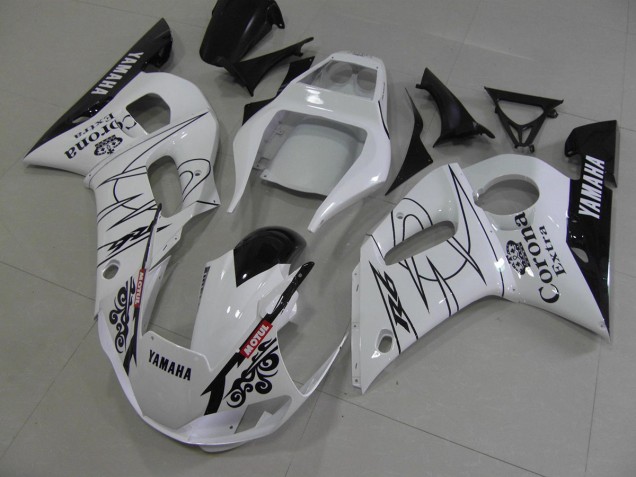 1998-2002 White Black Corona Yamaha YZF R6 Motorcycle Fairing Kits 1998-2002 White Black Corona Yamaha YZF R6 Motorcycle Fairing Kits