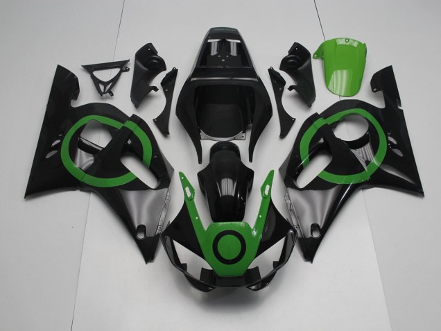 1998-2002 Black Green Circle Yamaha YZF R6 Bike Fairing 1998-2002 Black Green Circle Yamaha YZF R6 Bike Fairing
