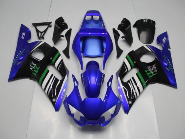1998-2002 Blue Monster Yamaha YZF R6 Motor Bike Fairings 1998-2002 Blue Monster Yamaha YZF R6 Motor Bike Fairings