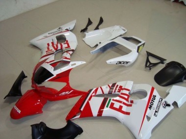 1998-2002 White Red Fiat Motul Acer Yamaha YZF R6 Motorcycle Fairing Kit