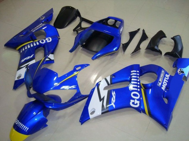 1998-2002 Blue Go Motul Yamaha YZF R6 Motorbike Fairing Kits