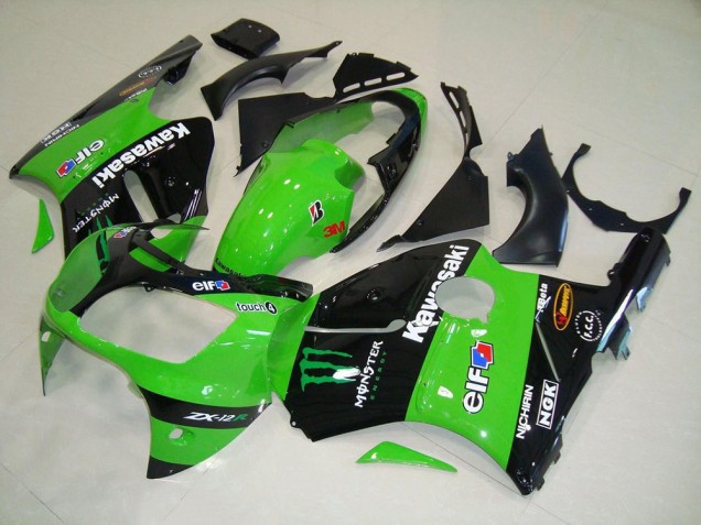 2000-2001 Green Monster Kawasaki ZX12R Motorcycle Fairing Kit 2000-2001 Green Monster Kawasaki ZX12R Motorcycle Fairing Kit