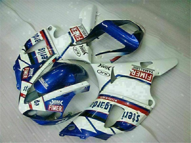 2000-2001 Blue White Yamaha YZF R1 Replacement Fairings 2000-2001 Blue White Yamaha YZF R1 Replacement Fairings