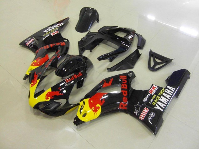 2000-2001 Black Red Bull Yamaha YZF R1 Bike Fairings 2000-2001 Black Red Bull Yamaha YZF R1 Bike Fairings