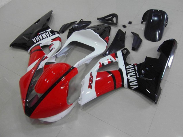 2000-2001 Red Black White Race Version Yamaha YZF R1 Motorcycle Replacement Fairings 2000-2001 Red Black White Race Version Yamaha YZF R1 Motorcycle Replacement Fairings