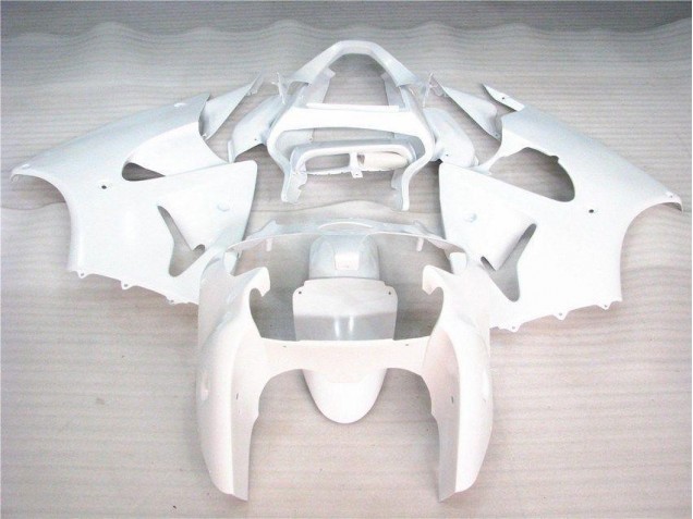 2000-2002 Glossy White Kawasaki ZX6R Bike Fairing