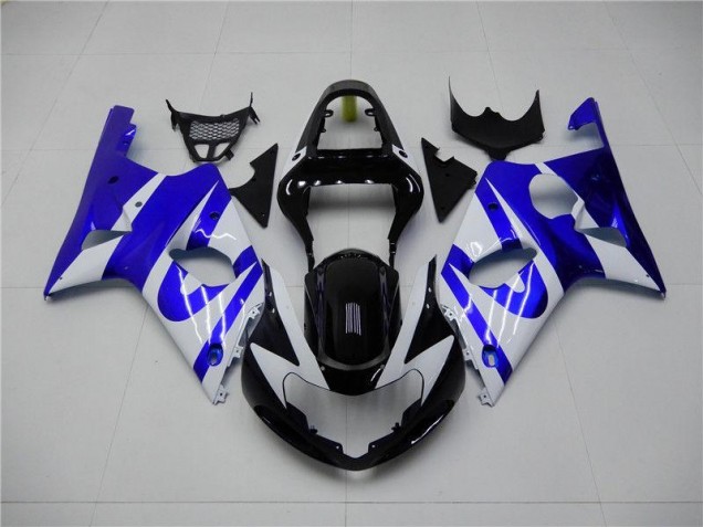 2000-2002 Blue White Suzuki GSXR 1000 Bike Fairing Kit 2000-2002 Blue White Suzuki GSXR 1000 Bike Fairing Kit