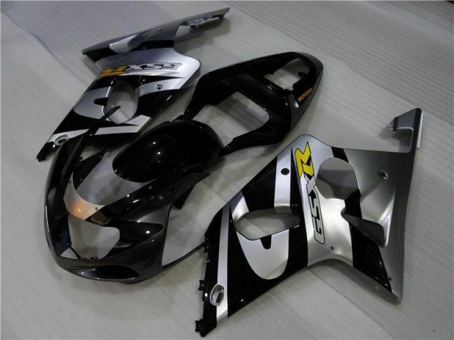 2000-2002 Silver Black Suzuki GSXR 1000 Motor Fairings 2000-2002 Silver Black Suzuki GSXR 1000 Motor Fairings