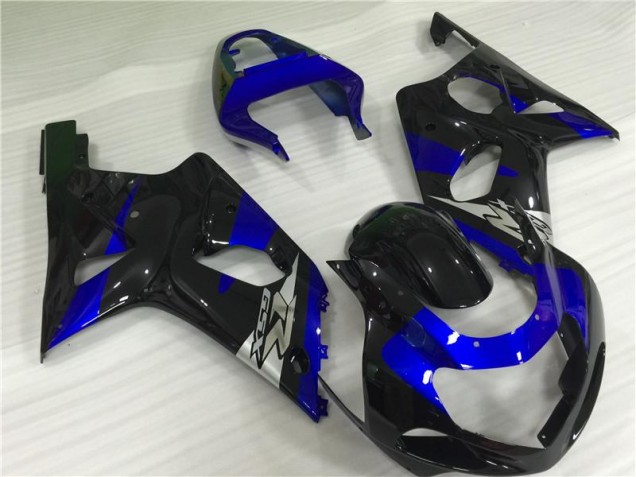 2000-2002 Blue Black Suzuki GSXR 1000 Motorcycle Fairings Kit 2000-2002 Blue Black Suzuki GSXR 1000 Motorcycle Fairings Kit
