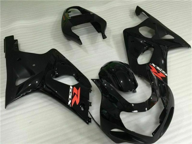 2000-2002 Black Suzuki GSXR 1000 Motorcylce Fairings 2000-2002 Black Suzuki GSXR 1000 Motorcylce Fairings