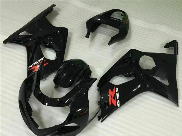 2000-2002 Black Suzuki GSXR 1000 Motorcylce Fairings 2000-2002 Black Suzuki GSXR 1000 Motorcylce Fairings