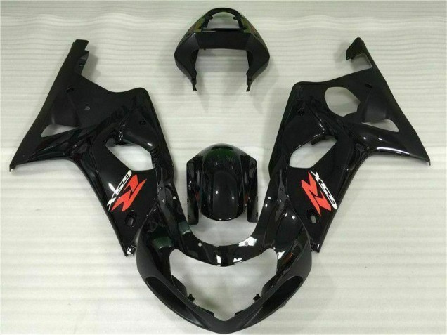 2000-2002 Black Suzuki GSXR 1000 Motorcylce Fairings 2000-2002 Black Suzuki GSXR 1000 Motorcylce Fairings
