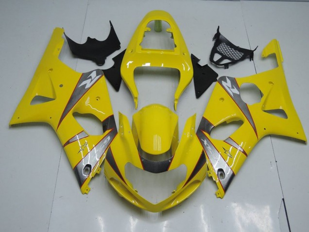 2000-2002 Yellow and Grey Suzuki GSXR 1000 Motorcycle Fairings Kits 2000-2002 Yellow and Grey Suzuki GSXR 1000 Motorcycle Fairings Kits