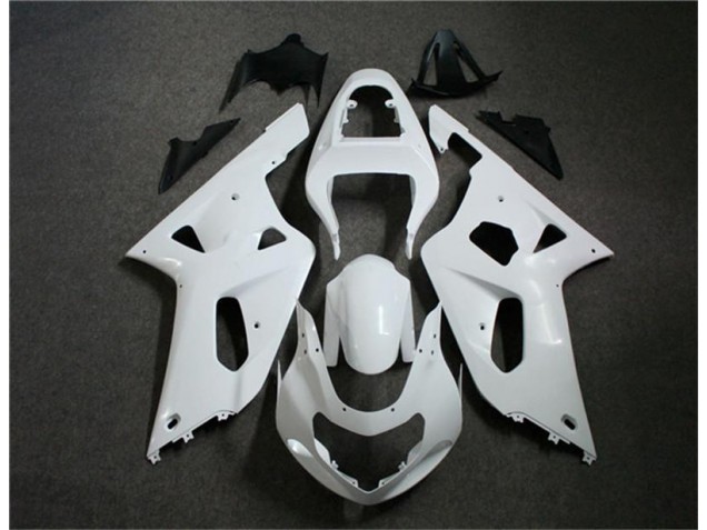 2001-2003 White Suzuki GSXR 600/750 Motorcycle Fairing 2001-2003 White Suzuki GSXR 600/750 Motorcycle Fairing