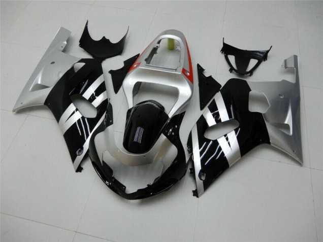 2001-2003 Black Silver Suzuki GSXR 600/750 Motorbike Fairing 2001-2003 Black Silver Suzuki GSXR 600/750 Motorbike Fairing