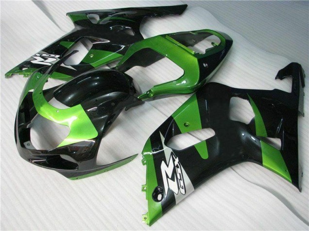 2001-2003 Green Black Suzuki GSXR 600/750 Motorbike Fairing 2001-2003 Green Black Suzuki GSXR 600/750 Motorbike Fairing