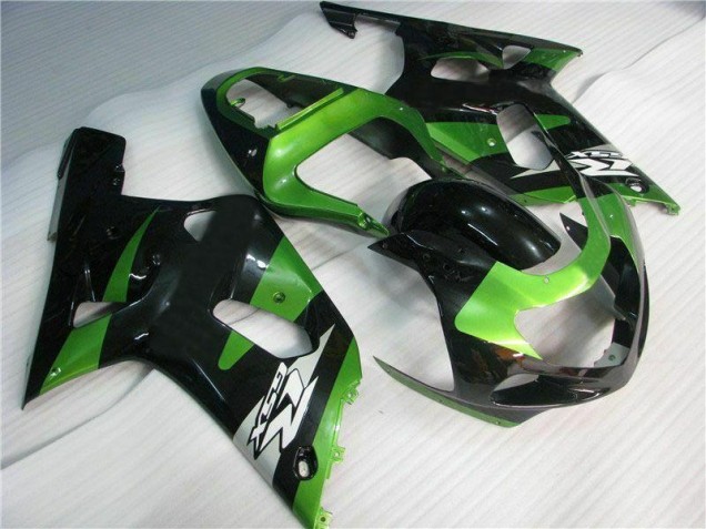 2001-2003 Green Black Suzuki GSXR 600/750 Motorbike Fairing 2001-2003 Green Black Suzuki GSXR 600/750 Motorbike Fairing
