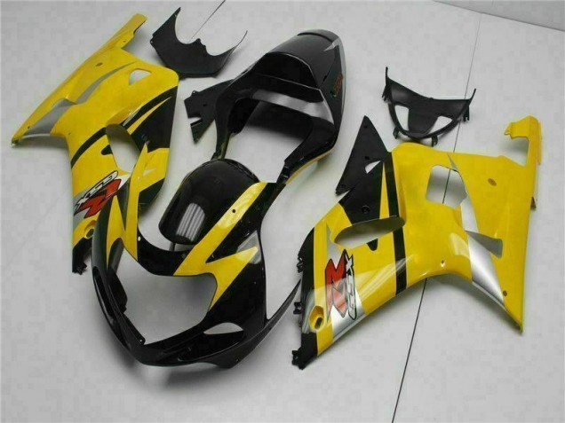 2001-2003 Yellow Suzuki GSXR 600/750 Replacement Motorcycle Fairings 2001-2003 Yellow Suzuki GSXR 600/750 Replacement Motorcycle Fairings