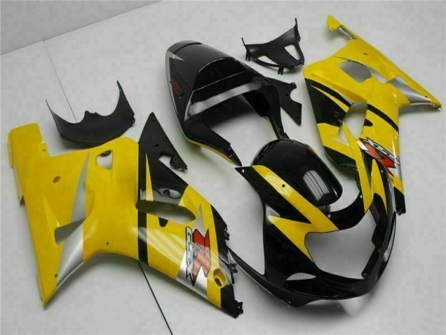2001-2003 Yellow Suzuki GSXR 600/750 Replacement Motorcycle Fairings 2001-2003 Yellow Suzuki GSXR 600/750 Replacement Motorcycle Fairings