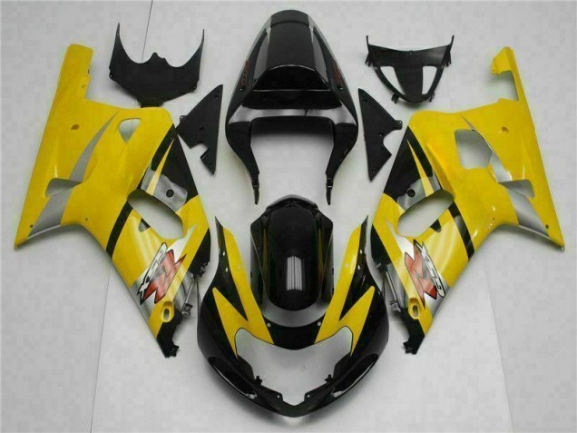 2001-2003 Yellow Suzuki GSXR 600/750 Replacement Motorcycle Fairings 2001-2003 Yellow Suzuki GSXR 600/750 Replacement Motorcycle Fairings