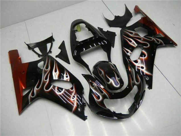 2001-2003 Black Suzuki GSXR 600/750 Motorcycle Bodywork 2001-2003 Black Suzuki GSXR 600/750 Motorcycle Bodywork