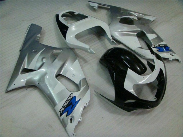 2001-2003 Silver Black Suzuki GSXR 600/750 Motorbike Fairing Kits 2001-2003 Silver Black Suzuki GSXR 600/750 Motorbike Fairing Kits