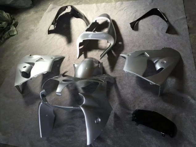 2002-2003 Silver Glossy Black Kawasaki ZX9R Motorcycle Fairing Kits 2002-2003 Silver Glossy Black Kawasaki ZX9R Motorcycle Fairing Kits
