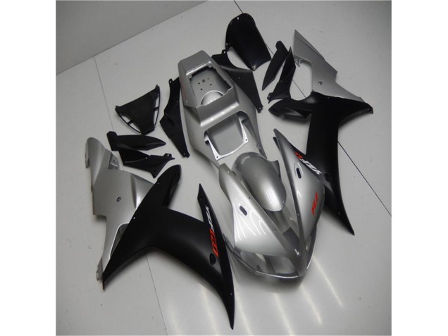 2002-2003 Silver Black Yamaha YZF R1 Motorbike Fairings 2002-2003 Silver Black Yamaha YZF R1 Motorbike Fairings
