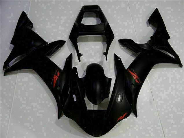 2002-2003 Black Yamaha YZF R1 Motorcycle Fairing Kit 2002-2003 Black Yamaha YZF R1 Motorcycle Fairing Kit