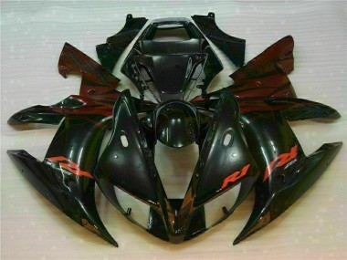 2002-2003 Black Yamaha YZF R1 Bike Fairings