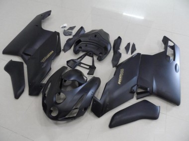 2003-2004 Matte Black Gold Decals Ducati 749 999 Motorbike Fairing