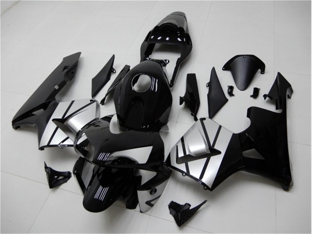 2003-2004 Black Silver Honda CBR600RR Bike Fairing 2003-2004 Black Silver Honda CBR600RR Bike Fairing