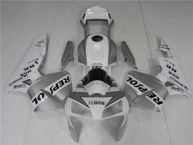 2003-2004 Silve White Black Repsol Honda CBR600RR Bike Fairings 2003-2004 Silve White Black Repsol Honda CBR600RR Bike Fairings