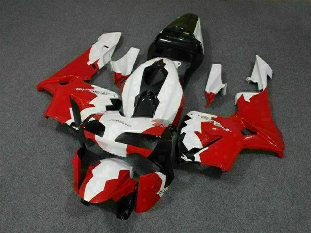 2003-2004 Red White Honda CBR600RR Replacement Motorcycle Fairings 2003-2004 Red White Honda CBR600RR Replacement Motorcycle Fairings