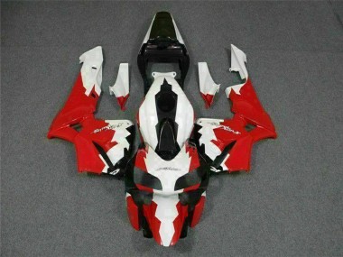 2003-2004 Red White Honda CBR600RR Replacement Motorcycle Fairings
